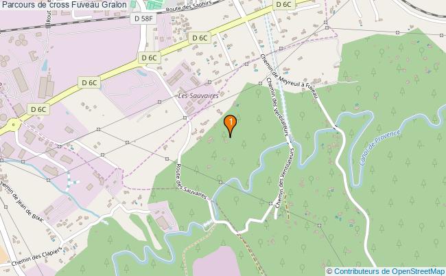 plan Parcours de cross Fuveau : 1 équipements