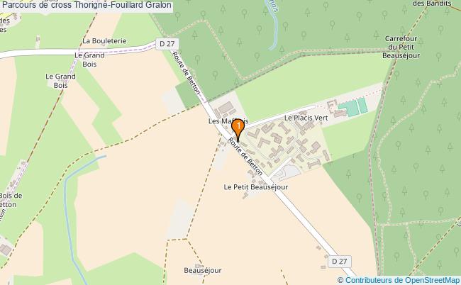 plan Parcours de cross Thorigné-Fouillard : 1 équipements