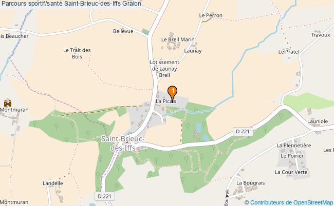 plan Parcours sportif/santé Saint-Brieuc-des-Iffs : 1 équipements
