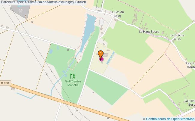 plan Parcours sportif/santé Saint-Martin-d'Aubigny : 1 équipements