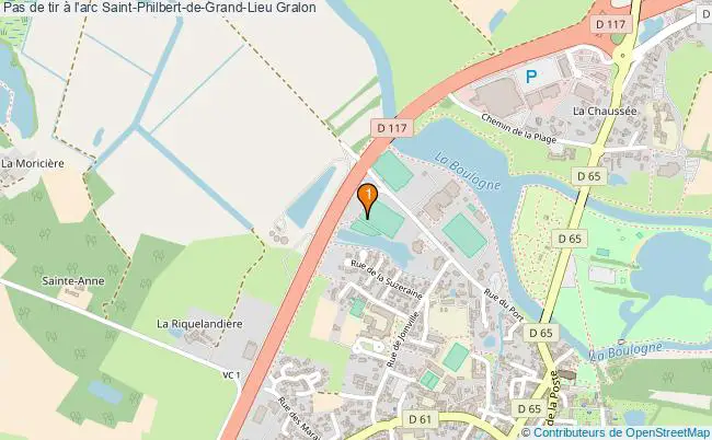 plan Pas de tir à l'arc Saint-Philbert-de-Grand-Lieu : 1 équipements