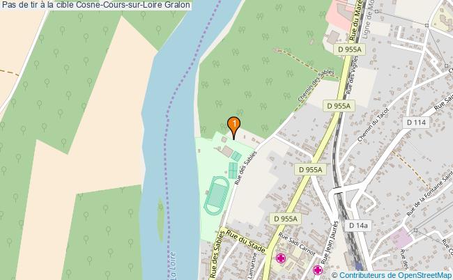 plan Pas de tir à la cible Cosne-Cours-sur-Loire : 1 équipements