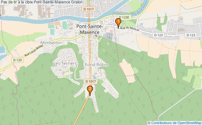plan Pas de tir à la cible Pont-Sainte-Maxence : 2 équipements