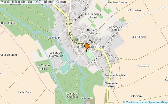 plan Pas de tir à la cible Saint-Germainmont : 1 équipements