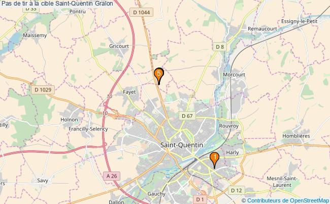 plan Pas de tir à la cible Saint-Quentin : 5 équipements