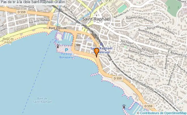 plan Pas de tir à la cible Saint-Raphaël : 1 équipements