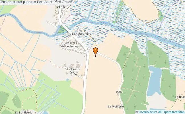 plan Pas de tir aux plateaux Port-Saint-Père : 1 équipements