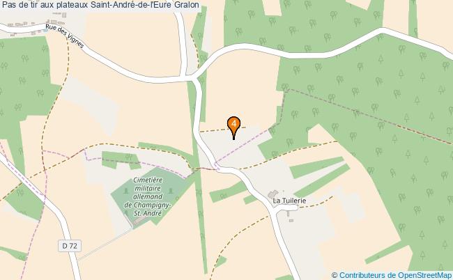 plan Pas de tir aux plateaux Saint-André-de-l'Eure : 4 équipements
