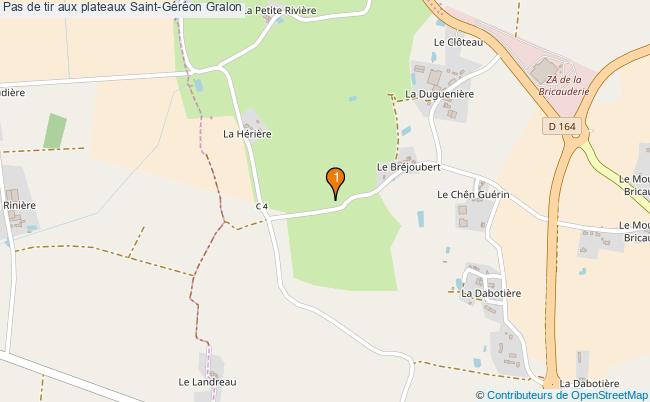 plan Pas de tir aux plateaux Saint-Géréon : 1 équipements