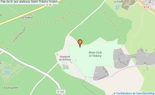 plan Pas de tir aux plateaux Saint-Thibéry : 3 équipements