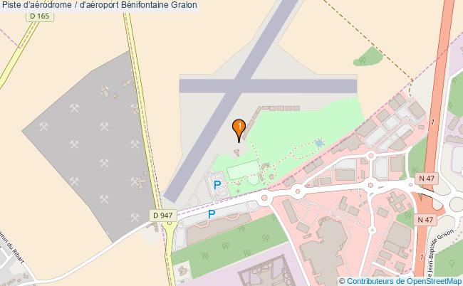 plan Piste daérodrome / d'aéroport Bénifontaine : 1 équipements