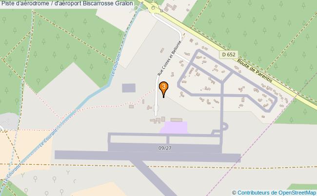 plan Piste daérodrome / d'aéroport Biscarrosse : 3 équipements