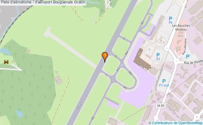 plan Piste daérodrome / d'aéroport Bouguenais : 1 équipements