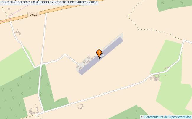plan Piste daérodrome / d'aéroport Champrond-en-Gâtine : 1 équipements