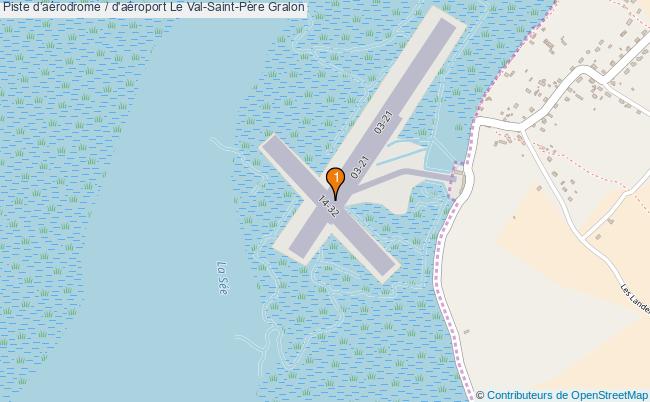 plan Piste daérodrome / d'aéroport Le Val-Saint-Père : 1 équipements