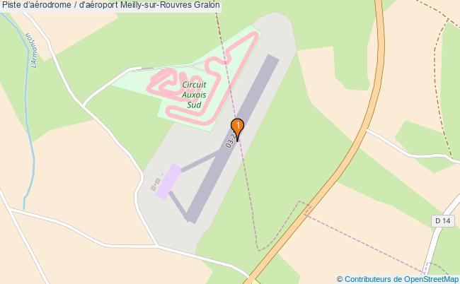plan Piste daérodrome / d'aéroport Meilly-sur-Rouvres : 1 équipements