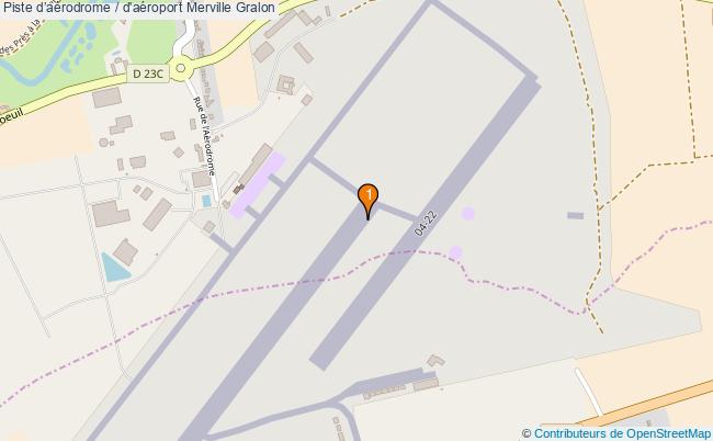 plan Piste daérodrome / d'aéroport Merville : 1 équipements