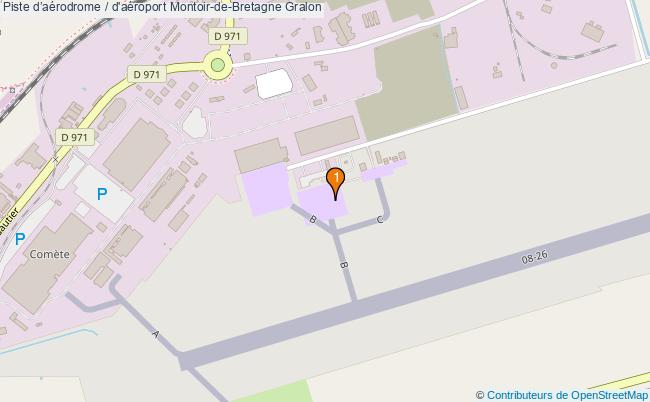 plan Piste daérodrome / d'aéroport Montoir-de-Bretagne : 1 équipements