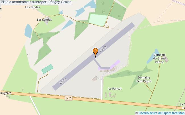 plan Piste daérodrome / d'aéroport Périgny : 2 équipements