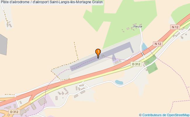 plan Piste daérodrome / d'aéroport Saint-Langis-lès-Mortagne : 1 équipements