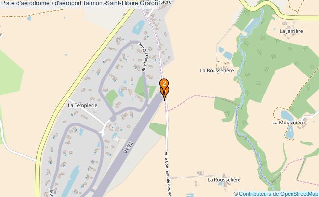 plan Piste daérodrome / d'aéroport Talmont-Saint-Hilaire : 2 équipements