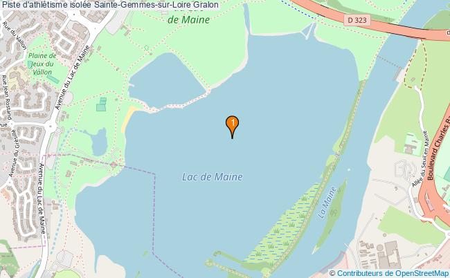 plan Piste d'athlétisme isolée Sainte-Gemmes-sur-Loire : 1 équipements