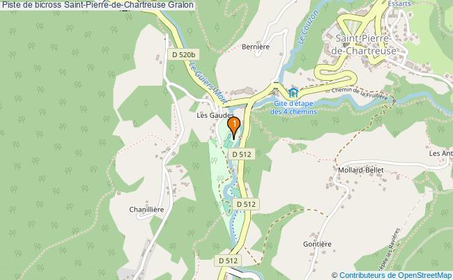 plan Piste de bicross Saint-Pierre-de-Chartreuse : 1 équipements