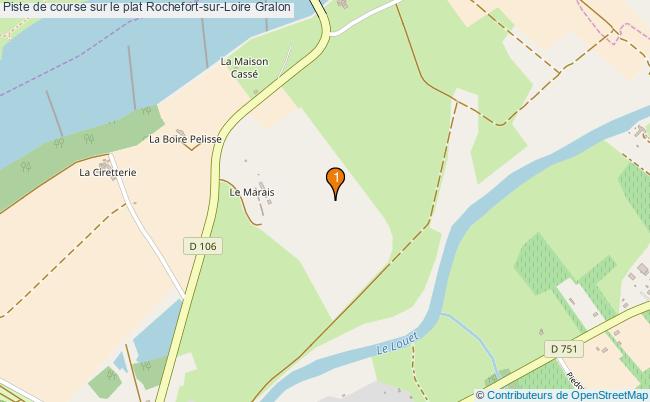 plan Piste de course sur le plat Rochefort-sur-Loire : 1 équipements