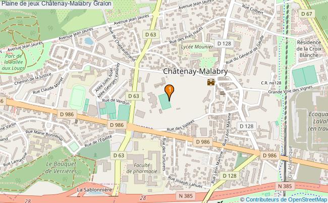 plan Plaine de jeux Châtenay-Malabry : 1 équipements