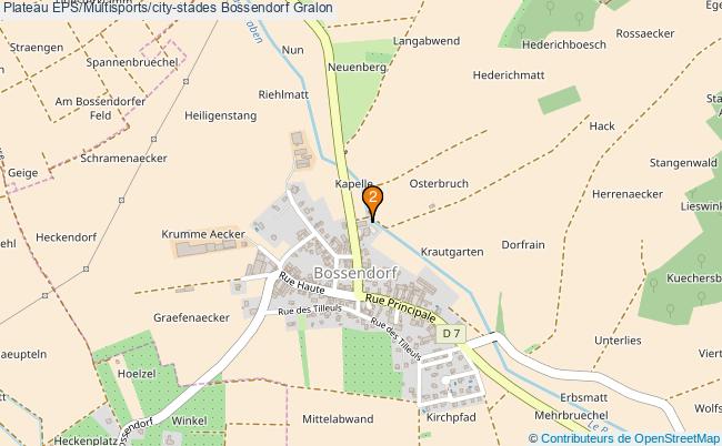 plan Plateau EPS/Multisports/city-stades Bossendorf : 2 équipements
