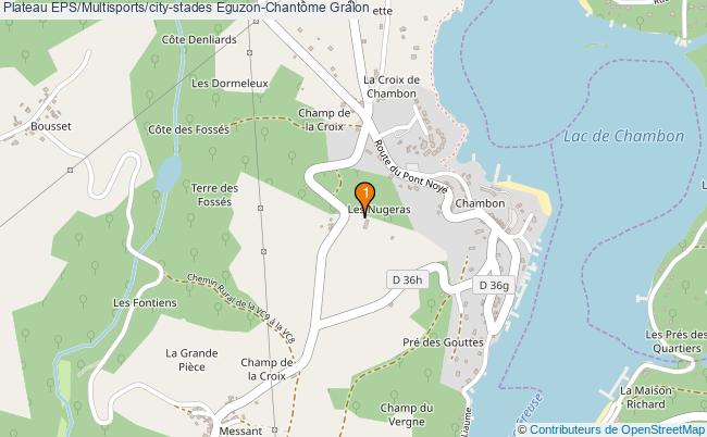 plan Plateau EPS/Multisports/city-stades Eguzon-Chantôme : 1 équipements