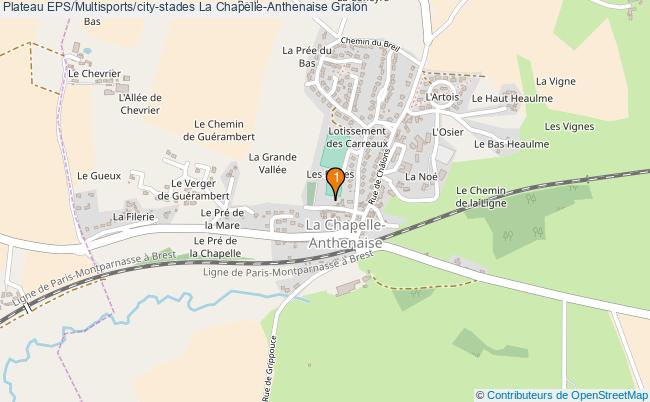 plan Plateau EPS/Multisports/city-stades La Chapelle-Anthenaise : 1 équipements