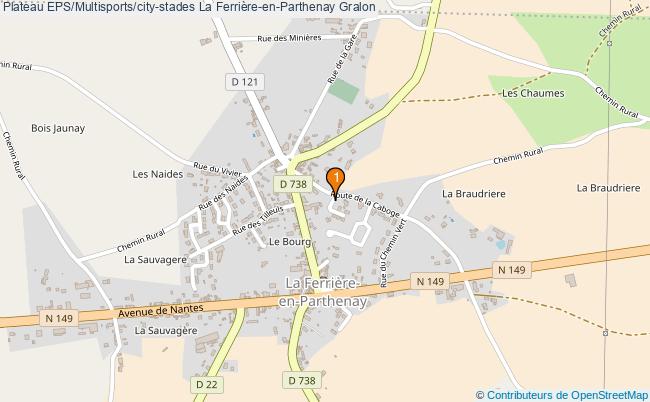 plan Plateau EPS/Multisports/city-stades La Ferrière-en-Parthenay : 1 équipements