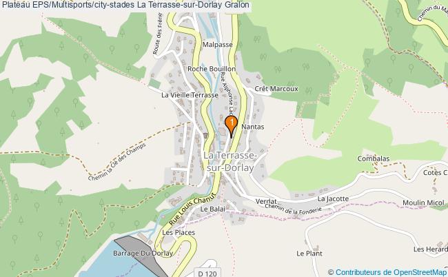 plan Plateau EPS/Multisports/city-stades La Terrasse-sur-Dorlay : 1 équipements