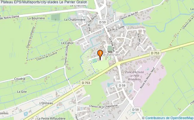plan Plateau EPS/Multisports/city-stades Le Perrier : 1 équipements