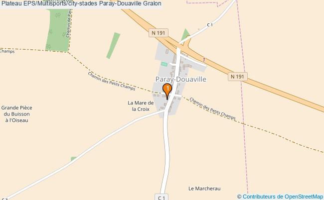plan Plateau EPS/Multisports/city-stades Paray-Douaville : 1 équipements