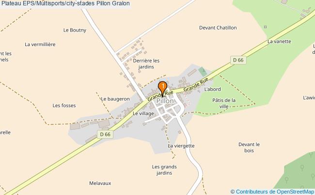 plan Plateau EPS/Multisports/city-stades Pillon : 1 équipements