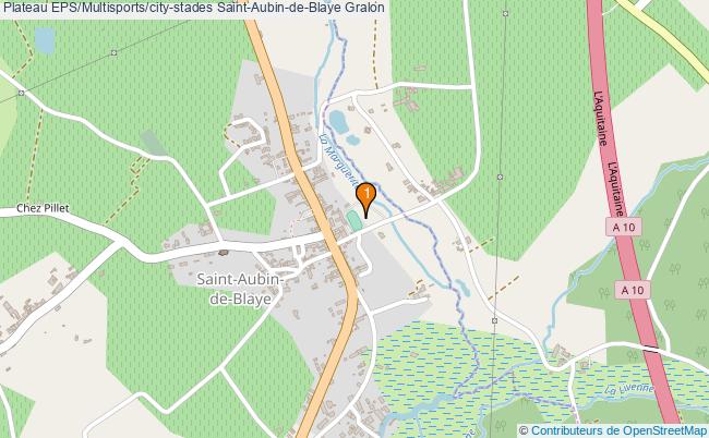 plan Plateau EPS/Multisports/city-stades Saint-Aubin-de-Blaye : 1 équipements