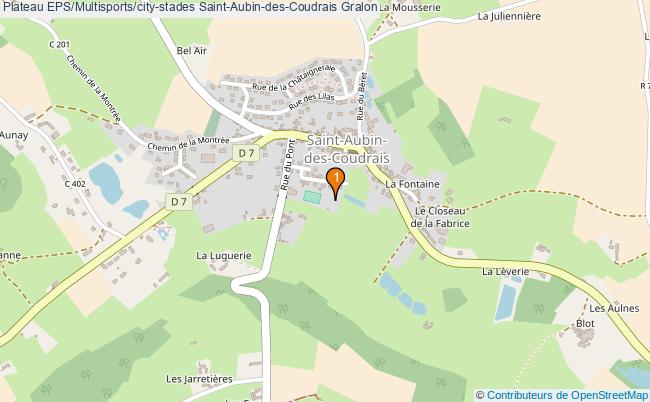 plan Plateau EPS/Multisports/city-stades Saint-Aubin-des-Coudrais : 1 équipements