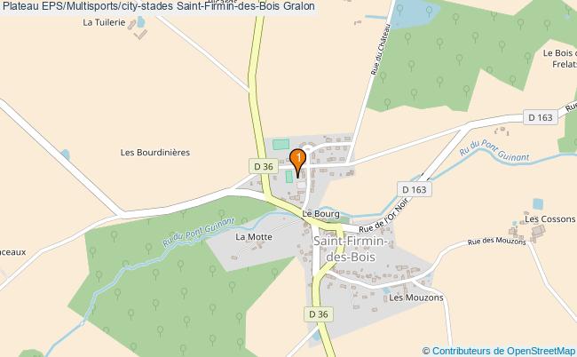 plan Plateau EPS/Multisports/city-stades Saint-Firmin-des-Bois : 1 équipements