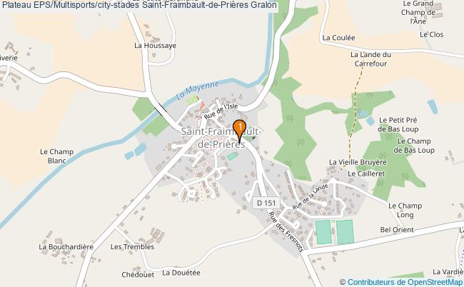 plan Plateau EPS/Multisports/city-stades Saint-Fraimbault-de-Prières : 1 équipements
