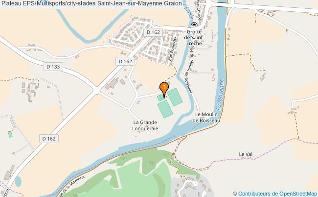 plan Plateau EPS/Multisports/city-stades Saint-Jean-sur-Mayenne : 1 équipements