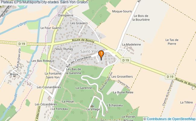 plan Plateau EPS/Multisports/city-stades Saint-Yon : 1 équipements