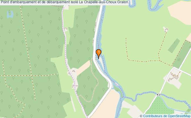 plan Point d'embarquement et de débarquement isolé La Chapelle-aux-Choux : 1 équipements