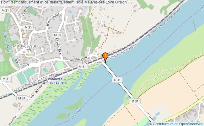 plan Point d'embarquement et de débarquement isolé Mauves-sur-Loire : 1 équipements