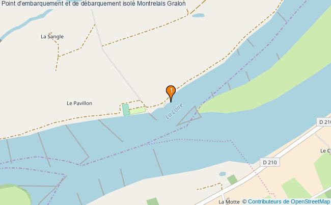 plan Point d'embarquement et de débarquement isolé Montrelais : 1 équipements