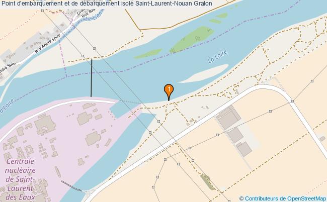 plan Point d'embarquement et de débarquement isolé Saint-Laurent-Nouan : 1 équipements