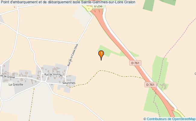plan Point d'embarquement et de débarquement isolé Sainte-Gemmes-sur-Loire : 1 équipements