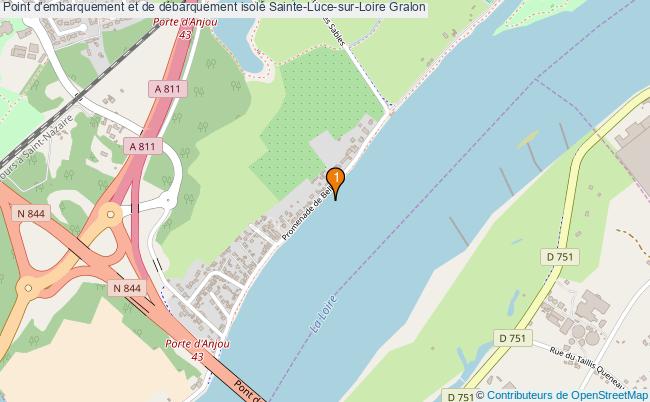plan Point d'embarquement et de débarquement isolé Sainte-Luce-sur-Loire : 1 équipements