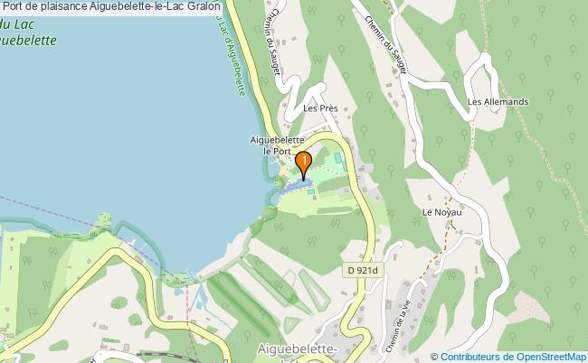 plan Port de plaisance Aiguebelette-le-Lac : 1 équipements